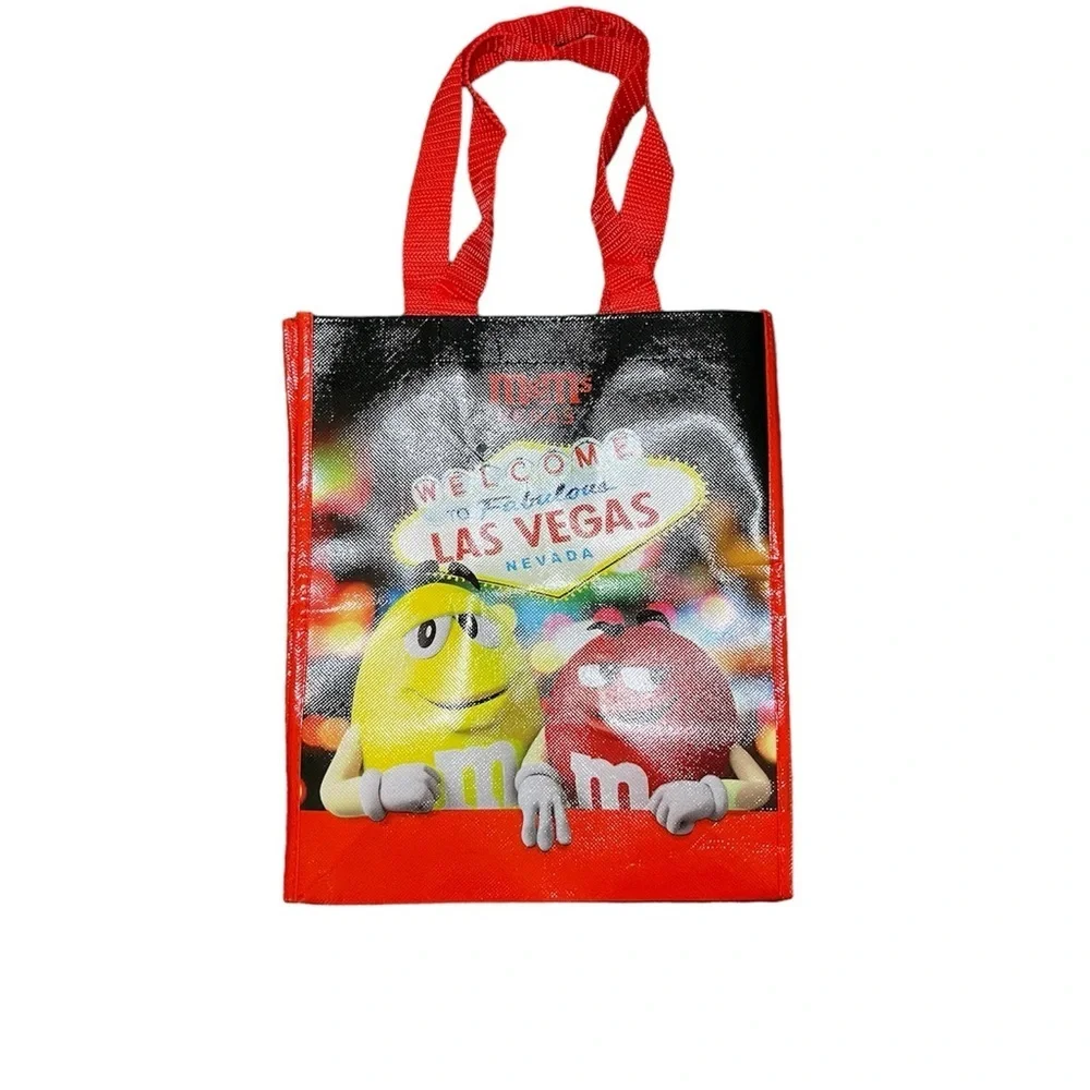 M&M'S WORLD TOTE BAG VIBRANT COLORS & GREEN COFFEE MUG